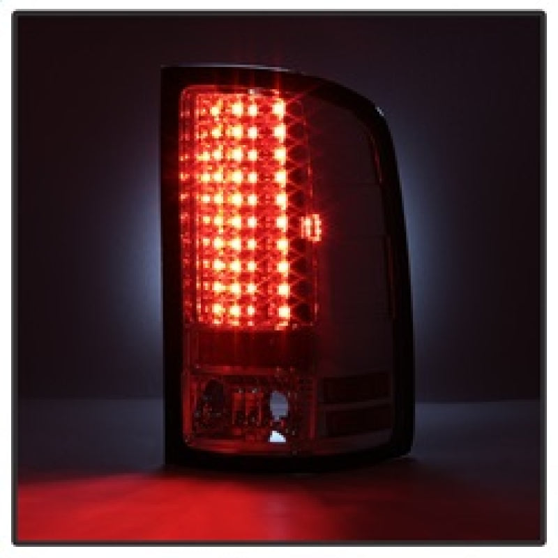 Spyder GMC Sierra 07-13 (Not fit 3500 Dually 4 Rear Wheels)LED Tail Lights Chrome ALT-YD-GS07-LED-C - Mammoth Racing -
