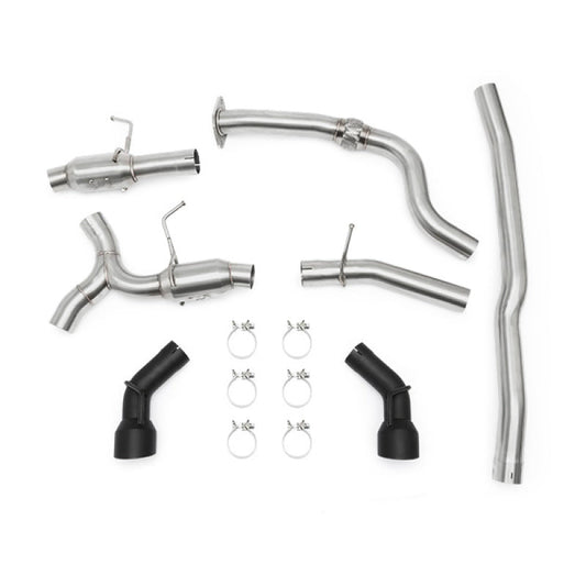 Mishimoto 2016+ Chevrolet Camaro 2.0T Dual Black Tip Cat-Back Exhaust - Mammoth Racing -