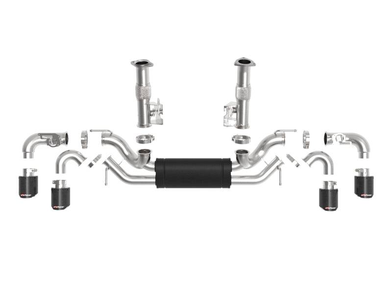 aFe MACH Force-Xp 3in to 2-1/2in 304SS Cat-Back 2020 Chevy Corvette (C8) 6.2L - Carbon Fiber Tip - My Store