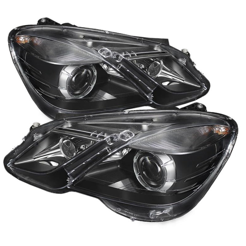 Xtune Mercedes E-Class 10-12 OE Projector Headlights (w/AFS. Hid Fit) Black PRO-JH-MBW21210-AFS-BK - Mammoth Racing -