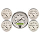 Autometer Old Tyme White 5 Pc Kit-Elec Speed(Km/H)/Elec Oil Press/Water Temp/Volt/Fuel Level - My Store