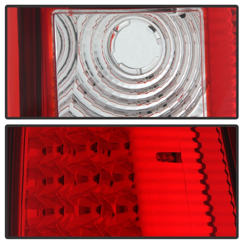 Xtune Chevy Silverado 1500/2500/3500 03-06 LED Tail Lights Red Clear ALT-ON-CS03-LED-RC - Mammoth Racing -