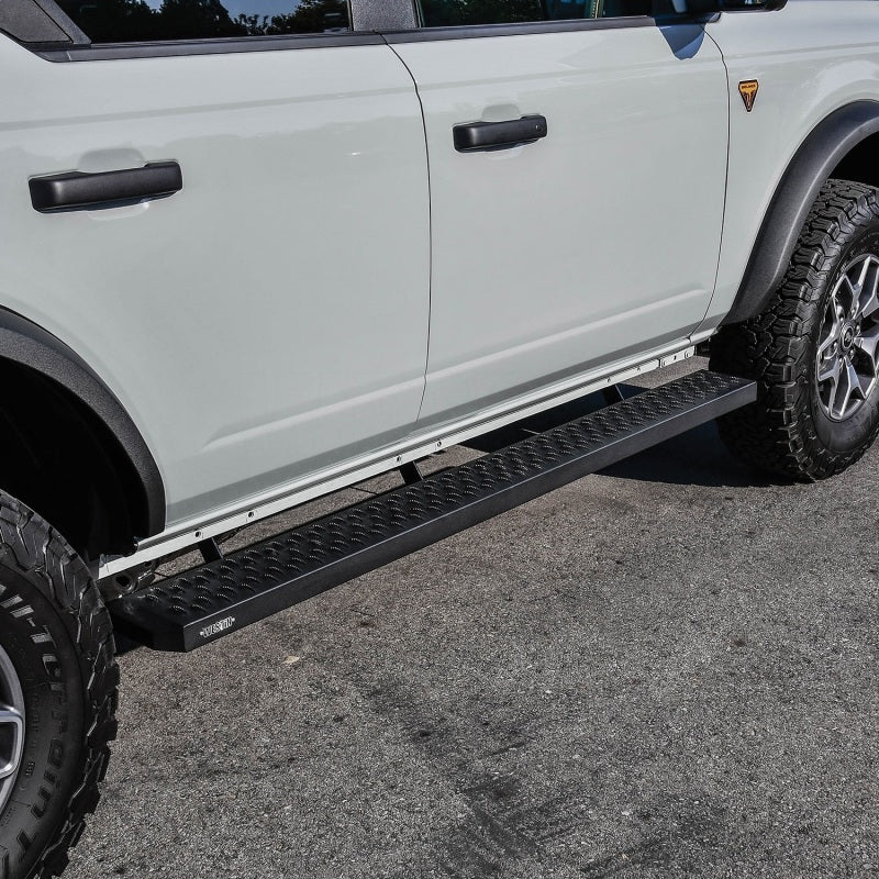Westin Grate Steps Running Boards 75 in - Textured Black - Mammoth Racing -