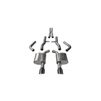 Corsa 15-16 Dodge Charger SRT/Scat Pack/R/T 6.4L Black Xtreme Cat-Back Exhaust - Mammoth Racing -
