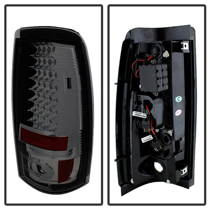 Spyder Chevy Silverado 1500 03-06 (Does Not Fit Stepside)LED Tail Lights Smke ALT-YD-CS03-LED-SM - Mammoth Racing -