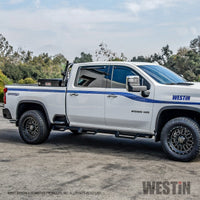 Westin 2020 Chevy Silverado 2500/3500 Crew Cab (6.5ft Bed) HDX W2W Nerf Step Bars - Textured Black - Mammoth Racing -