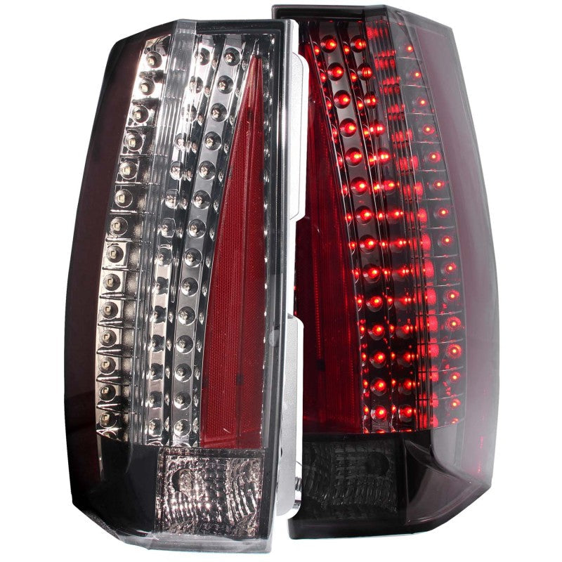ANZO 2007-2014 Chevrolet Suburban LED Taillights Smoke - Escalade Look - Mammoth Racing -