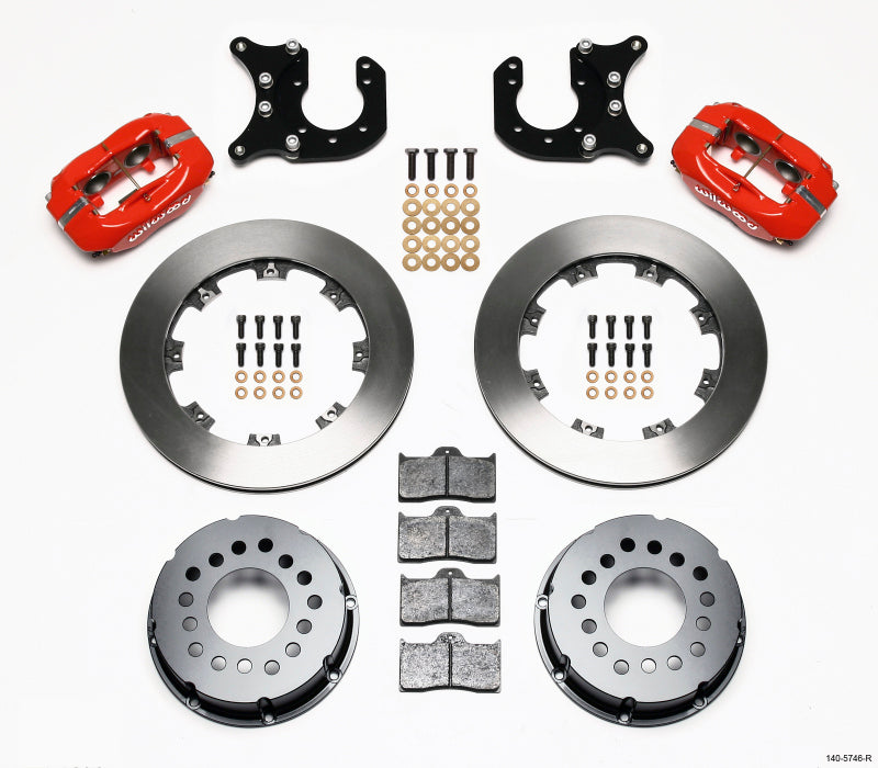 Wilwood Forged Dynalite P/S Rear Kit Red Chevy 12 Bolt-Spec 3.15in Brng - My Store