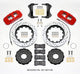 Wilwood Aero6 Front Hat Kit 15.00 Drilled Red 2014-up Corvette C7 w/Lines - My Store