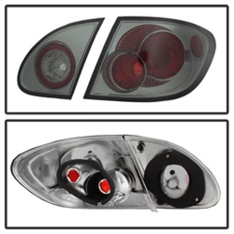 Spyder Toyota Corolla 03-08 Euro Style Tail Lights Smoke ALT-YD-TC03-SM - Mammoth Racing -