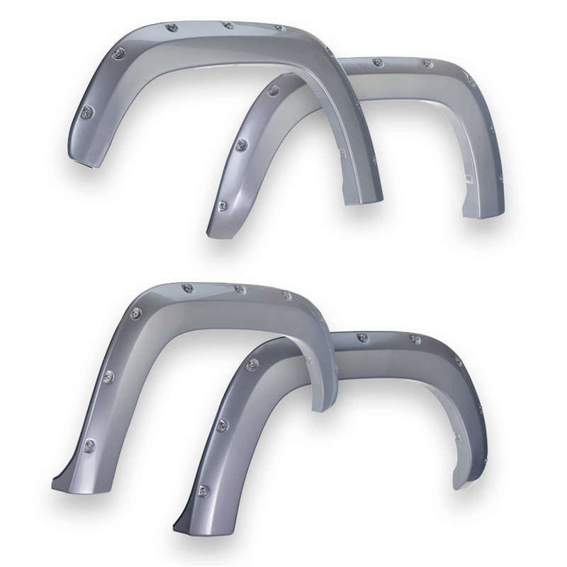 EGR 2019 Chevy 1500 Color Match Style Fender Flare - Set - Switchblade Silver - Mammoth Racing -