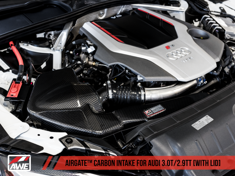 AWE Tuning Audi B9/B9.5 S4/S5/RS5 3.0T Carbon Fiber AirGate Intake w/ Lid - Mammoth Racing -