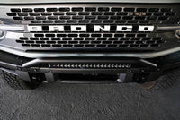 DV8 Offroad 2021-2022 Ford Bronco (Not For Factory Plastic Bumper) Factory Bumper Bull Bar - Black - Mammoth Racing -