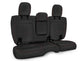 PRP 2018+ Jeep Wrangler Jlu/4 Door Rear Bench Cover w/ Leather Interior - Black w/ Red Stitching - Mammoth Racing -