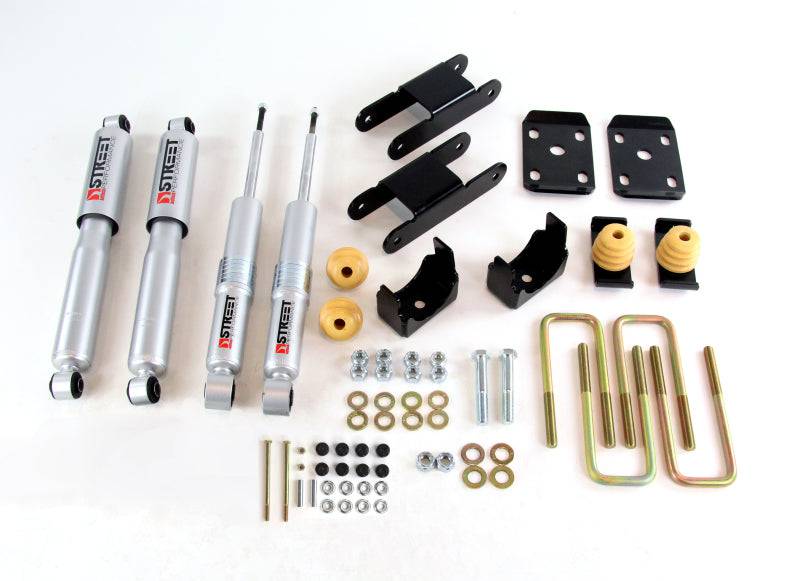 Belltech 2015 GM Colorado/Canyon Ext Cab Short Bed Lowering Kit w/ND II Shocks - 0-3in F/4in R Drop - Mammoth Racing -