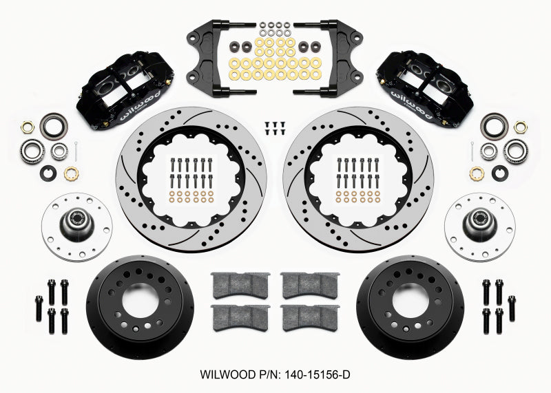 Wilwood Narrow Superlite 6R Front Hub Kit 14.00in Drilled WWE ProSpindle (5x4.75in 5x5.00in Hub) - My Store