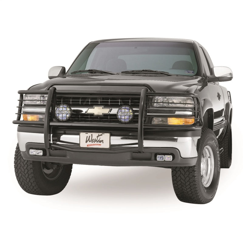 Westin 1999-2002 Chevrolet Silverado 1500LD Sportsman Grille Guard - Black - Mammoth Racing -
