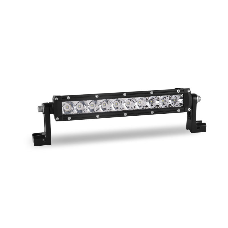 Westin Xtreme LED Light Bar Low Profile Single Row 10 inch Flex w/5W Cree - Black - Mammoth Racing -