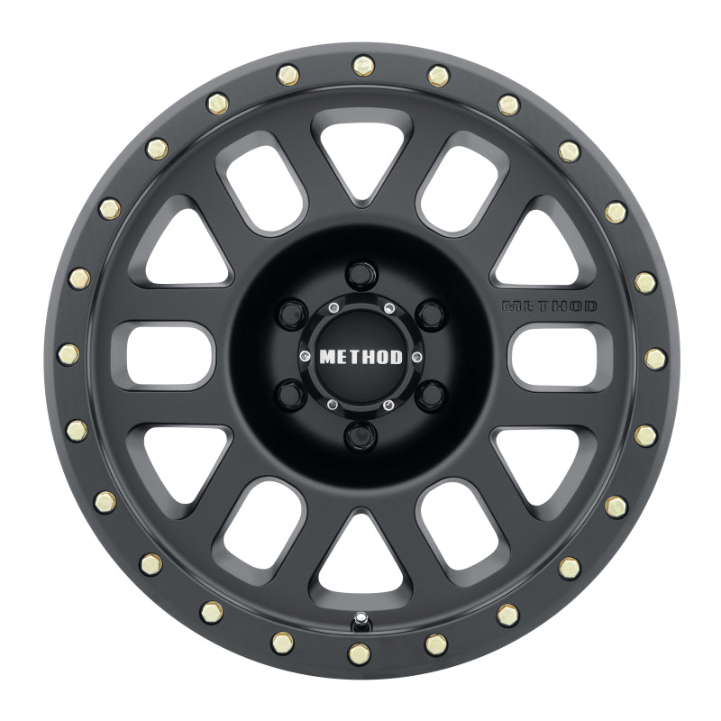 Method Mr309 Grid 17x8.5 0mm Offset 6x120 83mm CB Matte Black Wheel - Mammoth Racing -