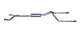Gibson 04-10 Nissan Titan LE 5.6l 2.5in Cat-Back Dual Split Exhaust - Aluminized - Mammoth Racing -