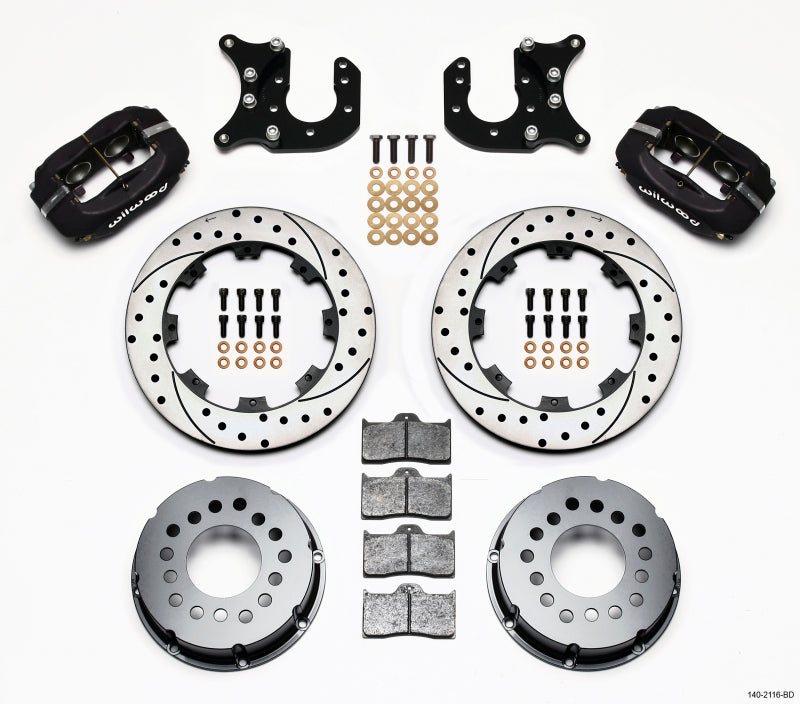 Wilwood Forged Dynalite P/S Rear Kit Drilled Rotor Mopar-Dana 2.72in Offset - My Store
