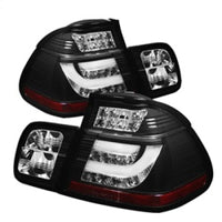 Spyder BMW E46 3-Series 02-05 4Dr Light Bar Style LED Tail Lights Black ALT-YD-BE4602-4D-LBLED-BK - Mammoth Racing -