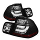 Spyder BMW E46 3-Series 02-05 4Dr Light Bar Style LED Tail Lights Black ALT-YD-BE4602-4D-LBLED-BK - Mammoth Racing -