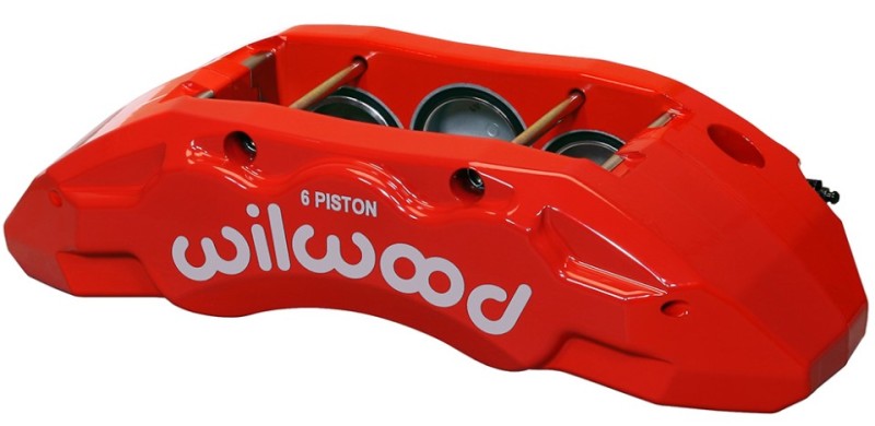 Wilwood Caliper-TX6R- L/H - Red 2.00/1.88/1.88in Pistons 1.38in Disc - Mammoth Racing -