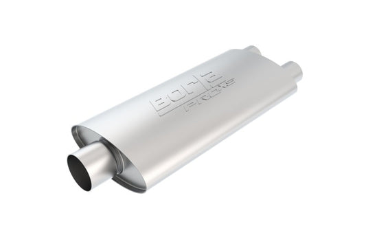 Borla Pro-XS 3in, 2-1/2in, 19in x 9-1/2in x 4in Oval Cen/Dual Turbo XL Muffler - My Store