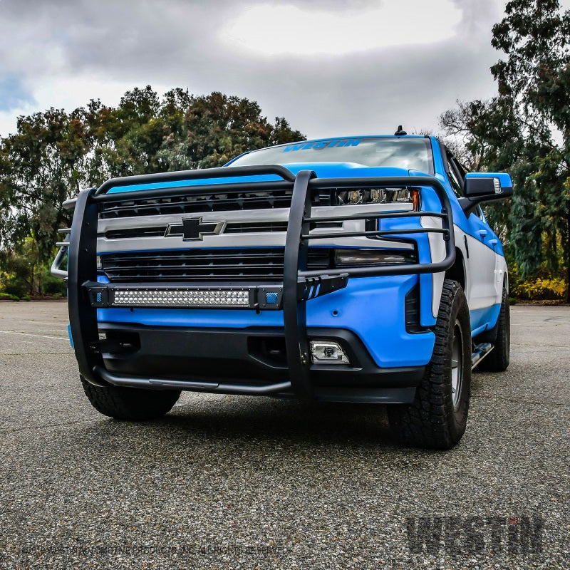 Westin 19-21 Chevy 1500 Sportsman X Grille Guard - Textured Black (Excl. 2019 Silverado LD) - Mammoth Racing -