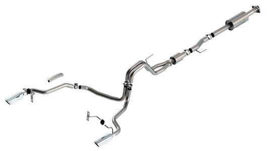 Borla F-150 2021 5.0L 4dr CC SB EC STB Lariat/KR/Platinum/LTD 3/2.25 SRE Cat-Back S-Type CHR Tips - Mammoth Racing -