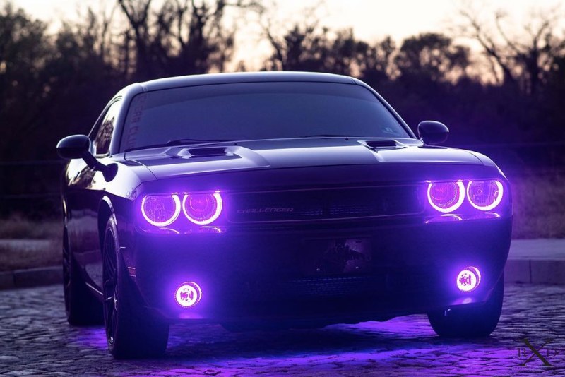 Oracle 08-14 Dodge Challenger Dynamic Surface Mount Headlight Halo Kit - ColorSHIFT - Dynamic - Mammoth Racing -