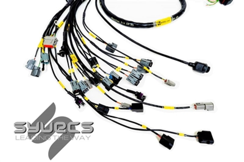 Rywire Honda K-Series (w/Syvecs S7 ECU) Eng Harness w/OBD2 Alt/EV14 Inj/AEM IAT & MAP (Adapter Req) - Mammoth Racing -
