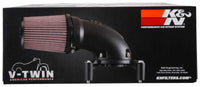 K&N 01-17 Harley Davidson Softail / Dyna FI Performance Air Intake System Silver - Mammoth Racing -