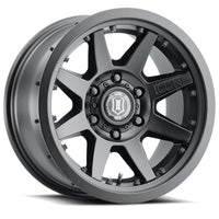 Icon Rebound Pro 17x8.5 6x135 6mm Offset 5in BS 87.1mm Bore Satin Black Wheel - Mammoth Racing -