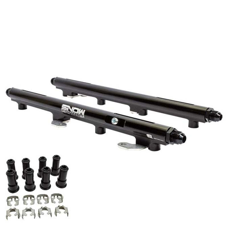Snow 2005+ Hemi 5.7L/6.1L/6.4L 34mm Injector Height Return Style Billet Fuel Rail Kit - My Store