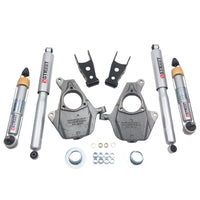 Belltech Lowering KIT 16.5-18 Chevy Silverado/Sierra All Cab 2in F / 2or3in R w/ Street Perf Shocks - Mammoth Racing -