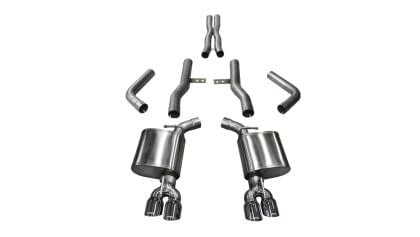 Corsa 17-18 Dodge Challenger 5.7L V8 Sport Cat-Back Dual Rear Exit w/3.5in Polished Tips