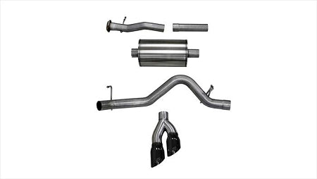 Corsa 15-16 Chevy Colorado 3.6L V6 Sport Cat-Back Exhaust 4in Black Pro Series Tips