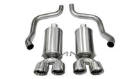 Corsa 05-08 Chevrolet Corvette (C6) 6.0L/6.2L Black Sport Axle-Back Exhaust w/4.5in Tips - Mammoth Racing -