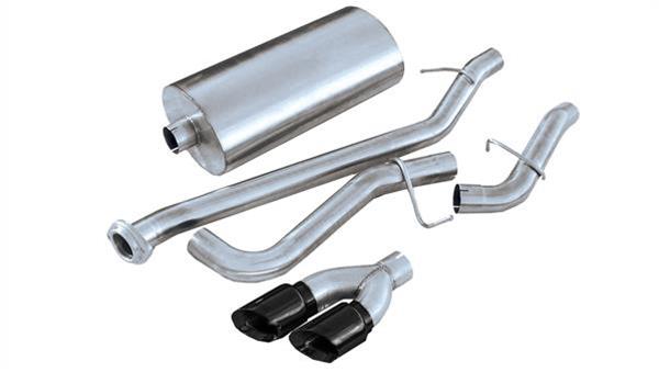 Corsa 99-06 GMC Sierra 4.8L V8 3in Cat-Back Single Side w Twin 4in Black Pro-Series Tips - Mammoth Racing -
