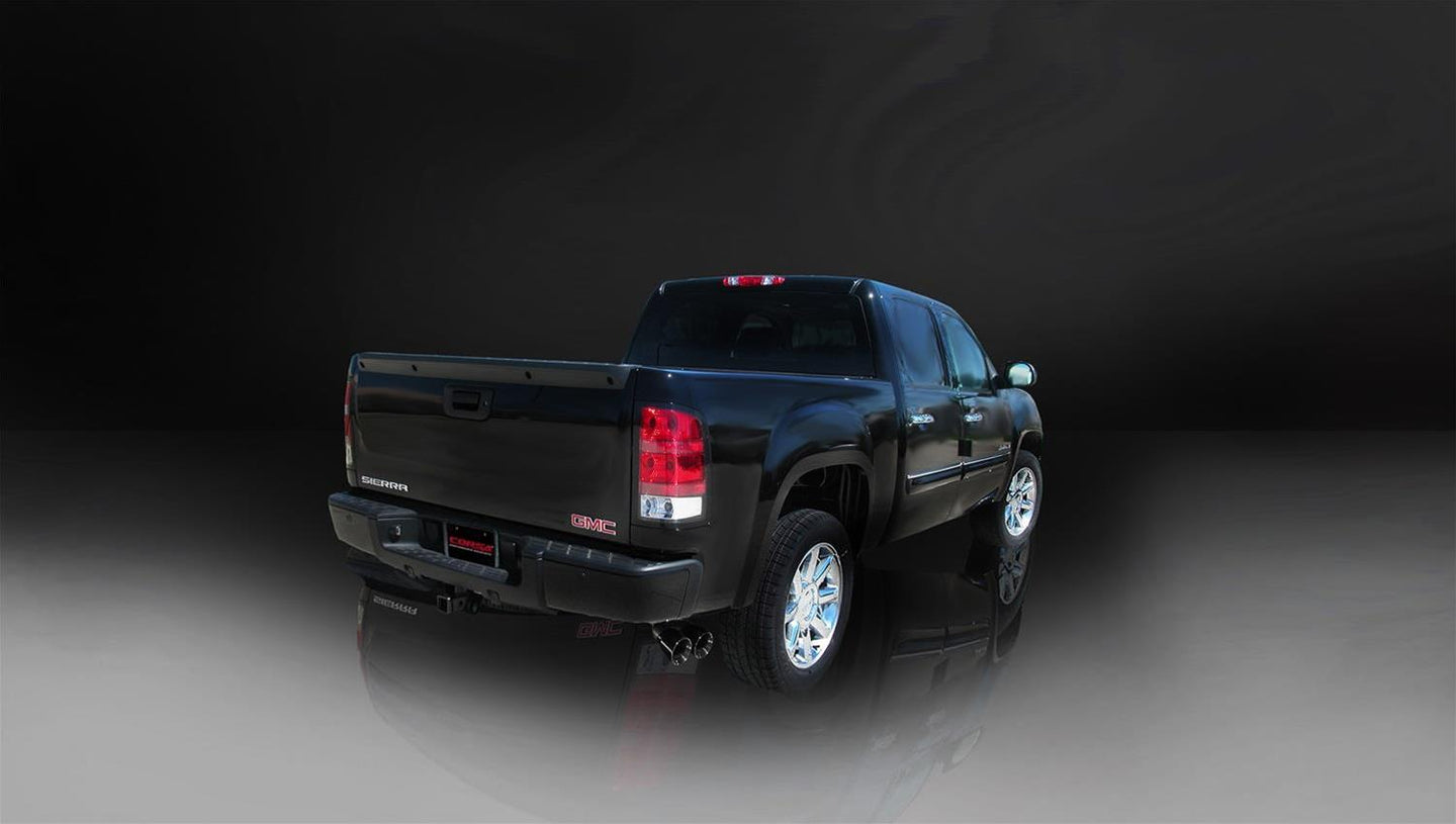 Corsa 99-06 GMC Sierra 4.8L V8 3in Cat-Back Single Side w Twin 4in Black Pro-Series Tips - Mammoth Racing -