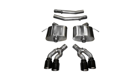 Corsa 2016 Cadillac CTS V 6.2L V8 2.75in Black Sport Axle-Back Exhaust - Mammoth Racing -