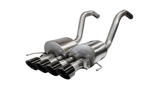 Corsa 2014-2019 Chevrolet Corvette C7 Z06 6.2L 2.75in Xtreme Axle-Back w/ Dual NPP & Quad Black Tips - Mammoth Racing -