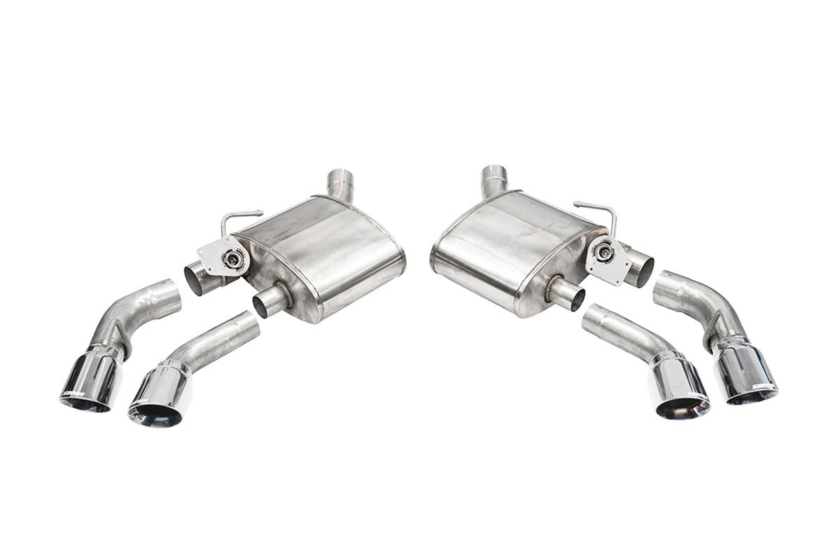 Corsa 16-20 Chevrolet Camaro SS/ZL1 6.2L V8 Polished Xtreme Axle-Back Exhaust (w/ Factory NPP Valve) - Mammoth Racing -