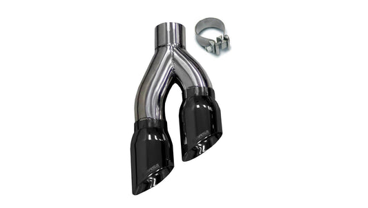 Corsa 2019 Ram 1500 5.7L Crew Cab w/57in or 76in Bed Cat-Back Single Side Exit 4in Black Dual Tip - Mammoth Racing -