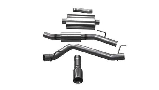 Corsa 2020 Jeep Gladiator JT 3.0in Cat-Back Single Touring Side Exit w/ 4.0in Polished Tip - Mammoth Racing -