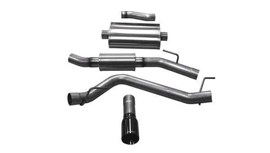 Corsa 2020 Jeep Gladiator JT 3.0in Cat-Back Single Touring Side Exit w/ 4.0in Black Tip - Mammoth Racing -