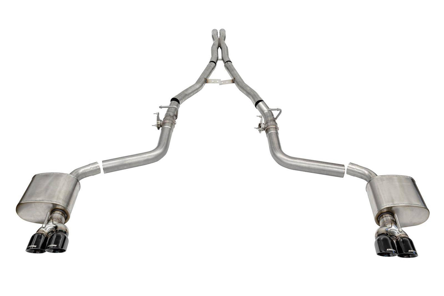 Corsa 19-21 Challenger SRT/Hellcat/Demon/Redeye 2.75in Valved CB DRE w/ Twin 3.5in Pol Blk PVD Tips - Mammoth Racing -