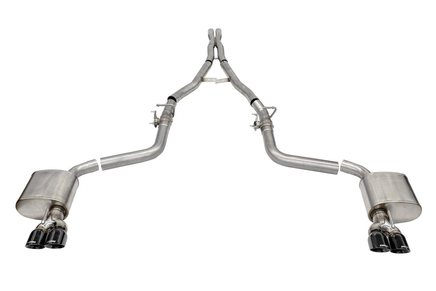Corsa 19-21 Challenger SRT/Hellcat/Demon/Redeye 2.75in Valved CB DRE w/ Twin 3.5in Pol Blk PVD Tips - Mammoth Racing -